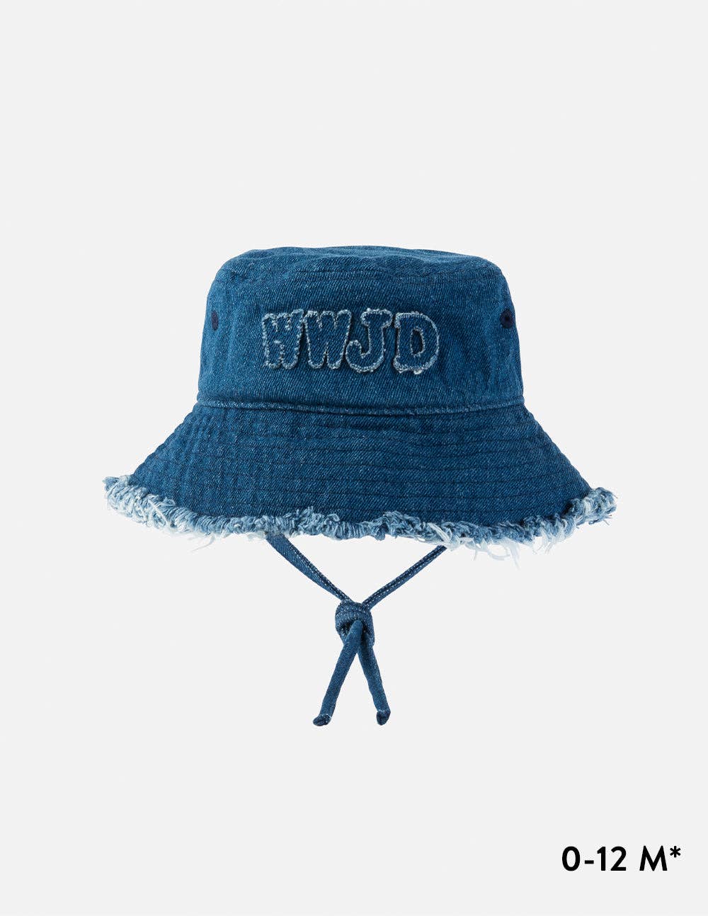 WWJD Denim Bucket Hat: 0-12M