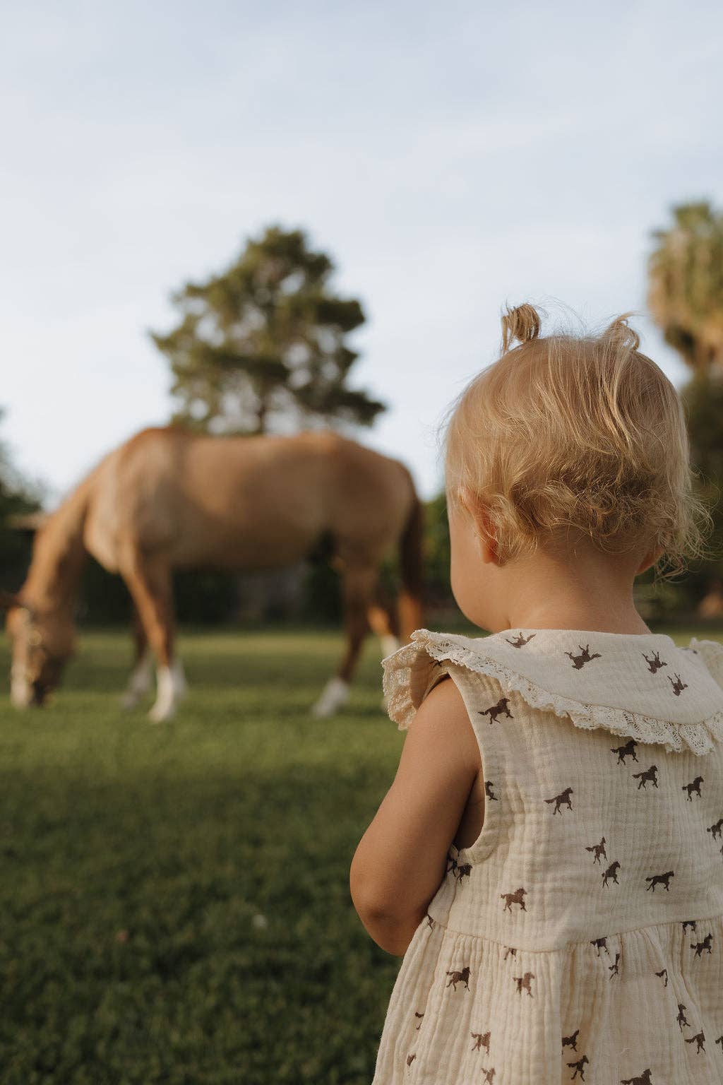 Wild Horses Muslin Romper