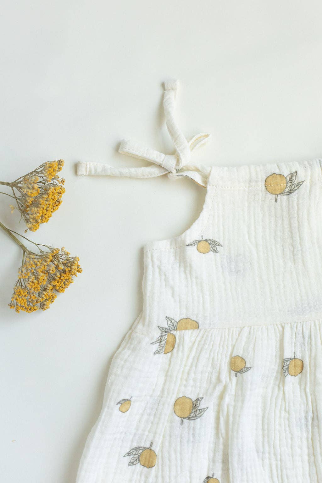 Lemon Flutter Dress