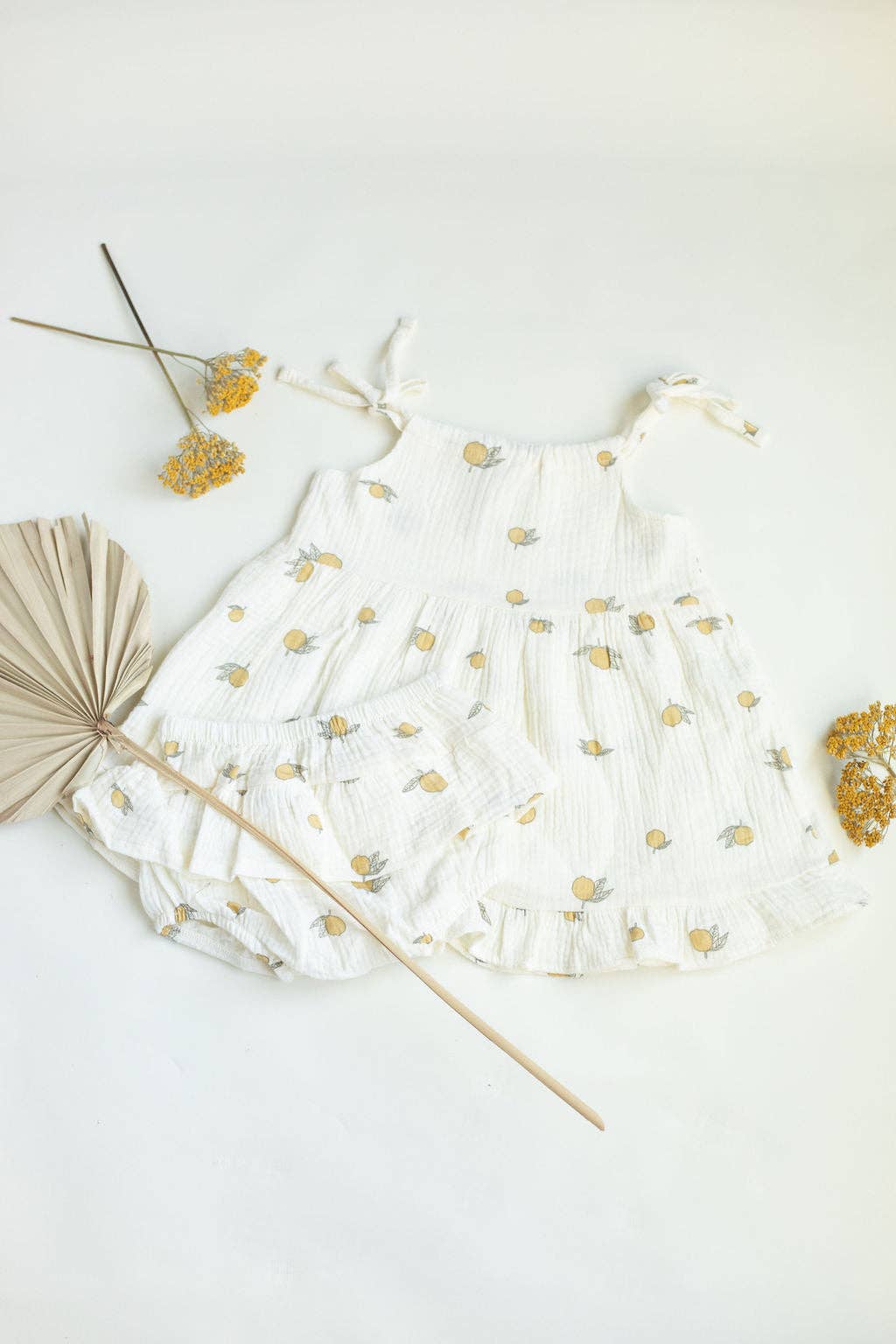 Lemon Flutter Dress