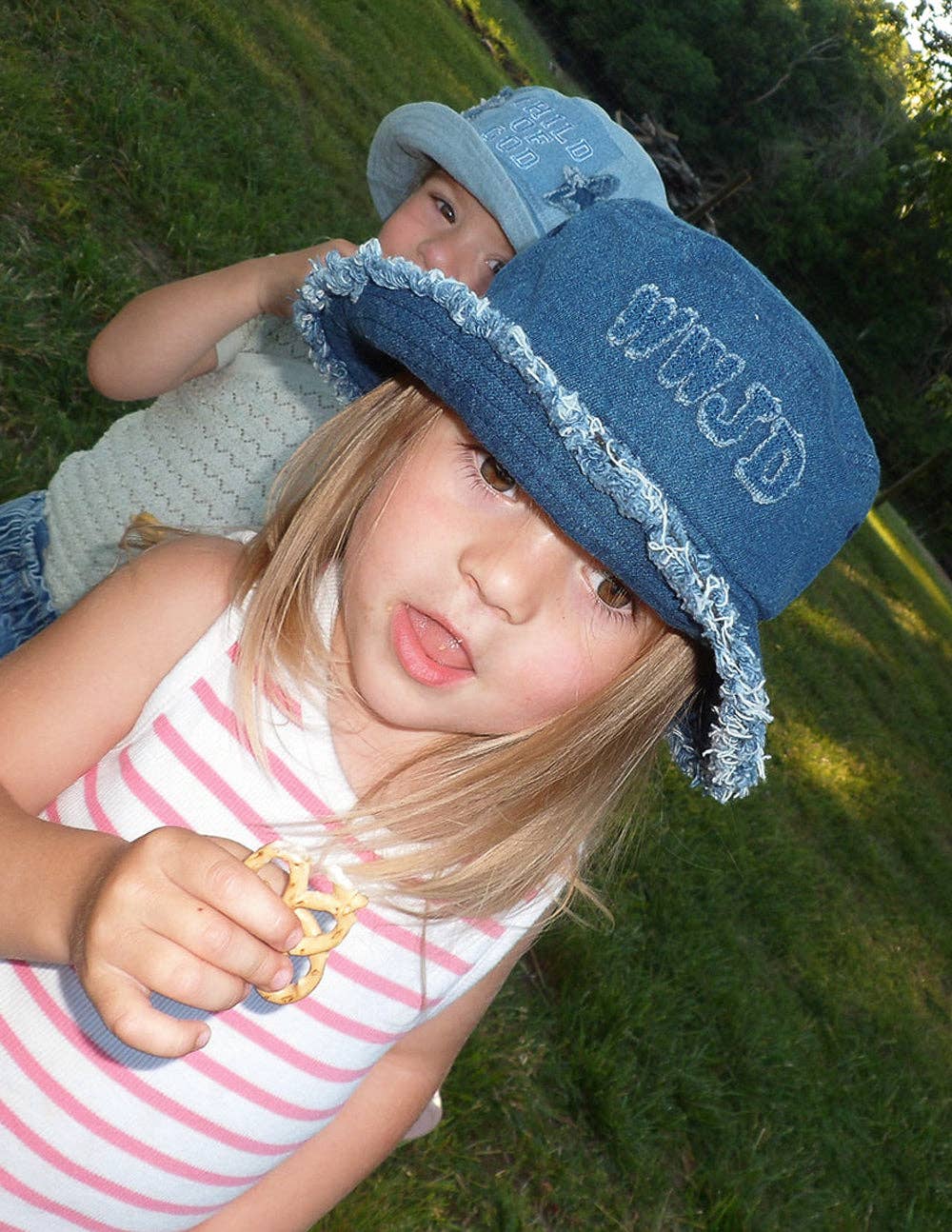 WWJD Denim Bucket Hat: 0-12M