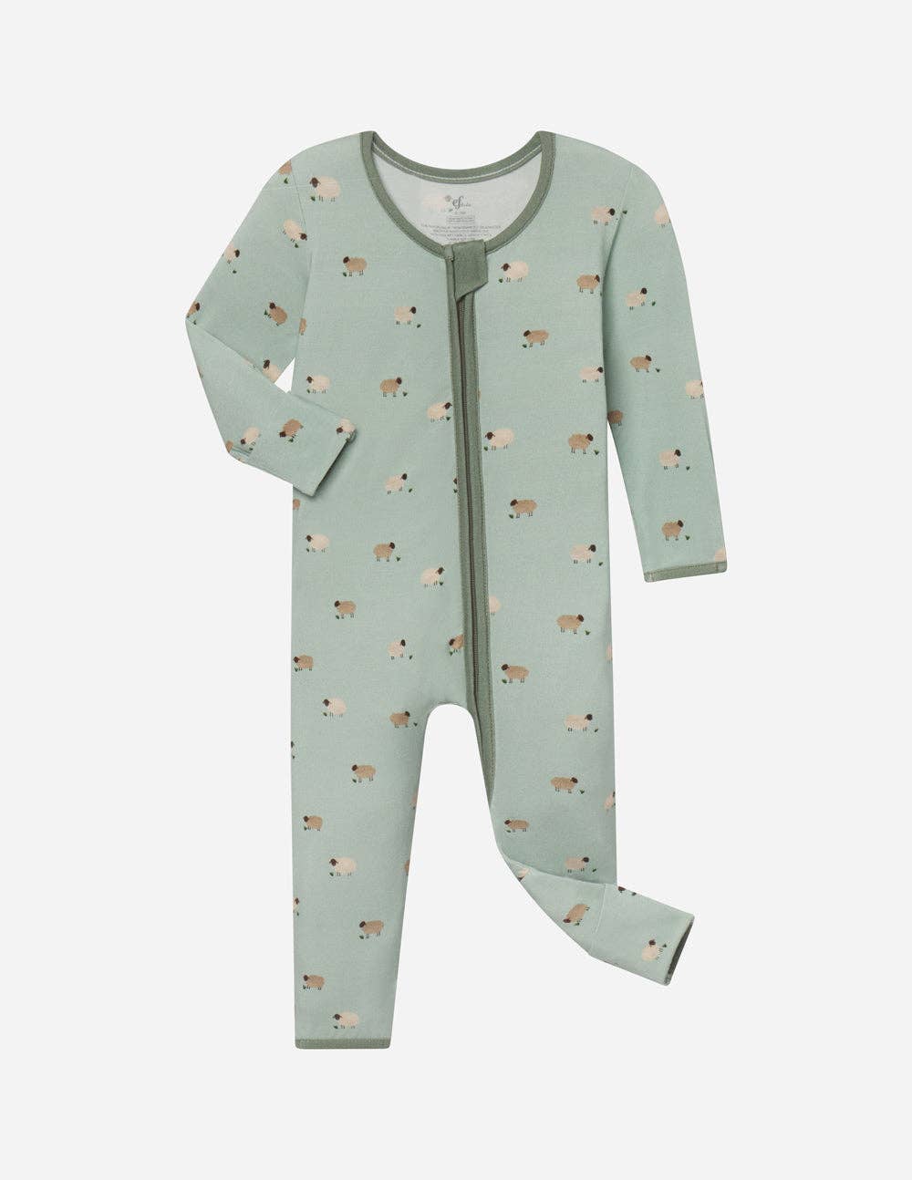 Lamb Bamboo PJ Footie