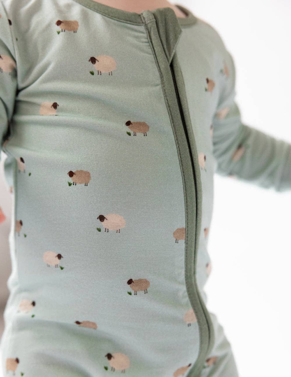 Lamb Bamboo PJ Footie